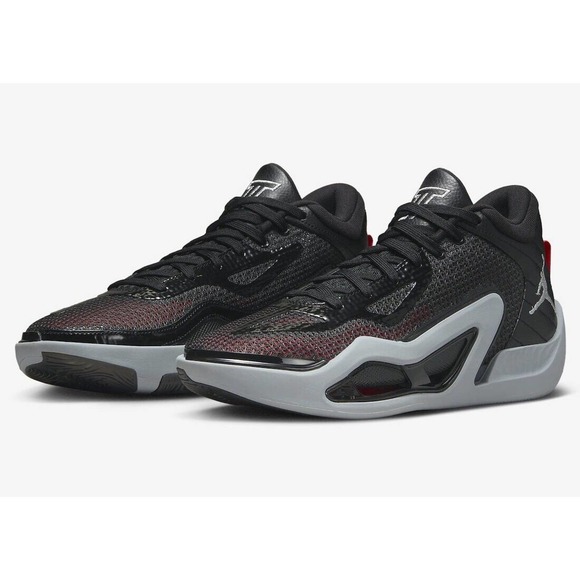 Nike Jordan Tatum 1 “Old School” Black Anthracite Siren Red Sz 11.5 DZ3323-001